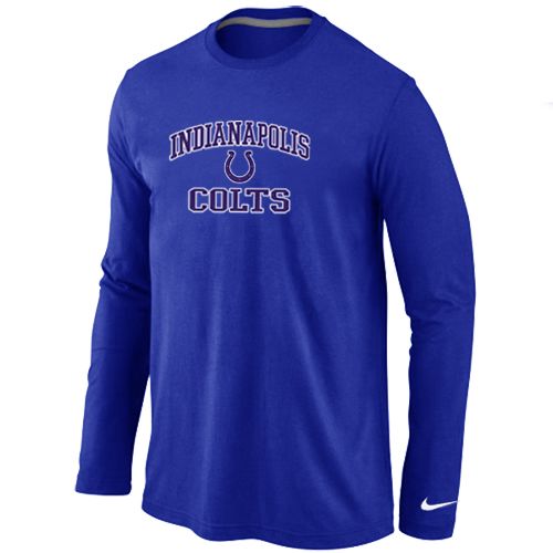 Nike Indianapolis Colts Heart & Soul Long Sleeve NFL T-Shirt - Blue